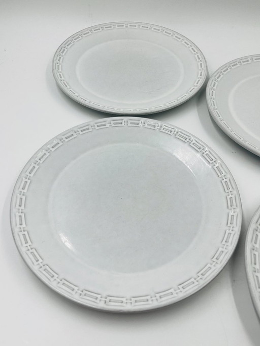 Set di 4 piatti piani in ceramica Karl Leutner Epsilon