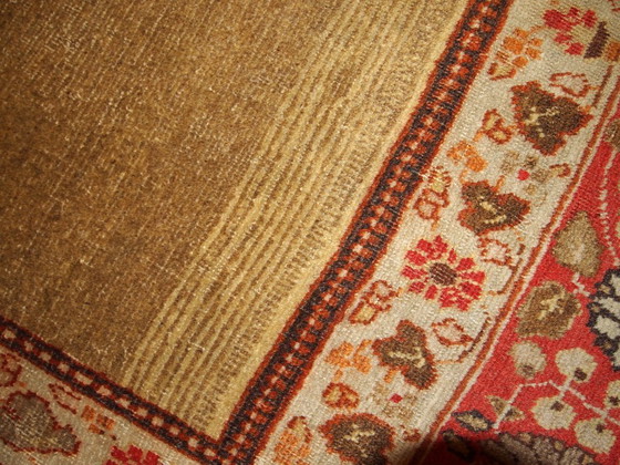 Image 1 of Alfombra persa Tabriz antigua hecha a mano, 3,10' x 5,5' (121 cm x 167 cm), década de 1900 - 1B152