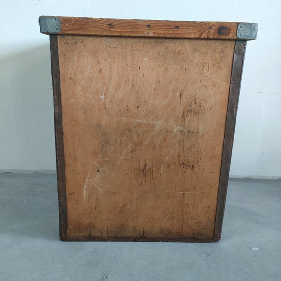 Image 1 of Vintage/Antieke Theekist Opbergkist Showkist Bijzettafel Plantenkist