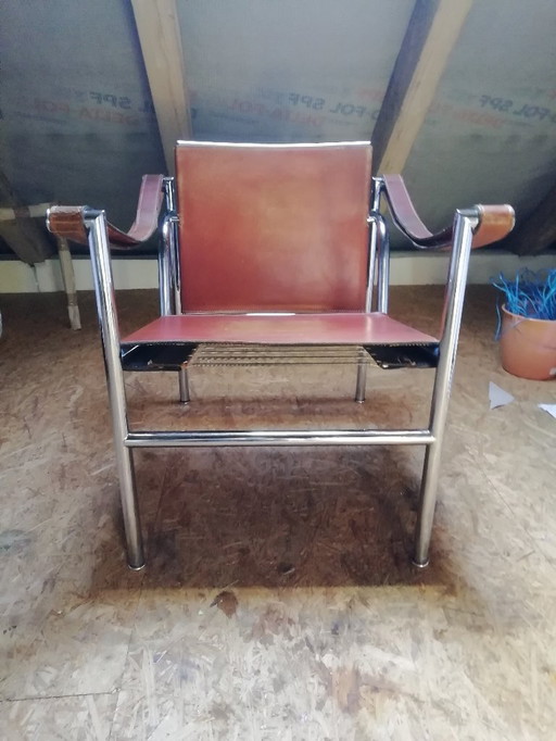 Le Corbusier LC1 (Prod. No. 0306), poltrona con dossier basculante