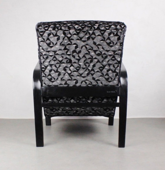 Image 1 of 2xArt Deco Armchairs No.139 "Night sky" 