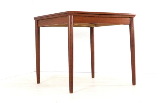 Image 1 of Compact Poul Hundevad for Hundevad & Co extendable dining table vintage