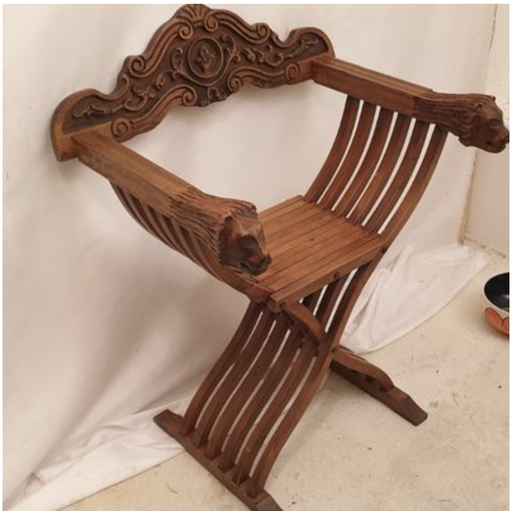 Savonarola folding chair