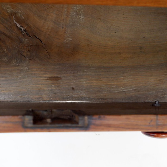 Image 1 of Commode rustique à deux tiroirs et pieds sculptés - 1930s