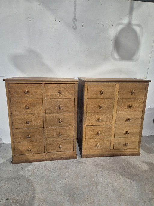 2 cómodas vintage de tienda de boticario