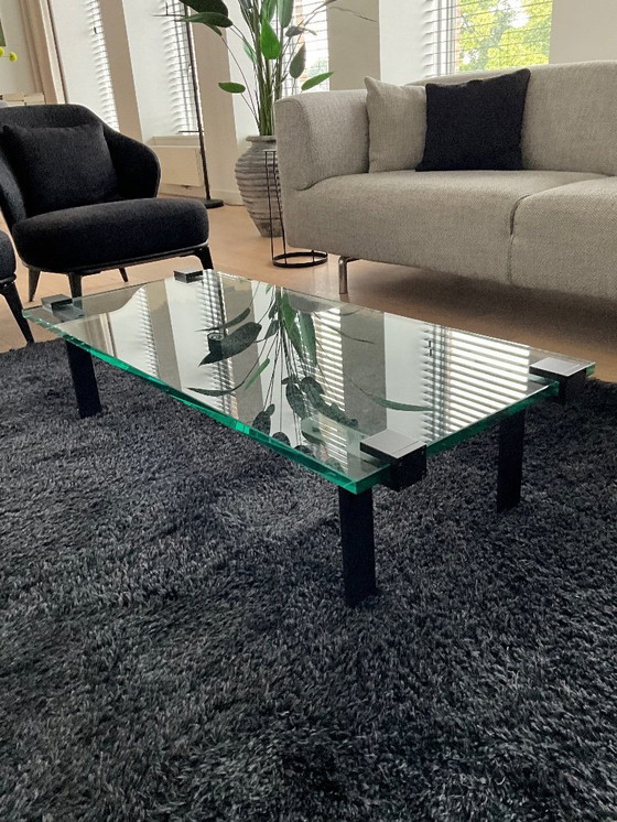 Image 1 of Gelderland 7920 T-table, Tavolino da caffè in vetro, design Bart Vos
