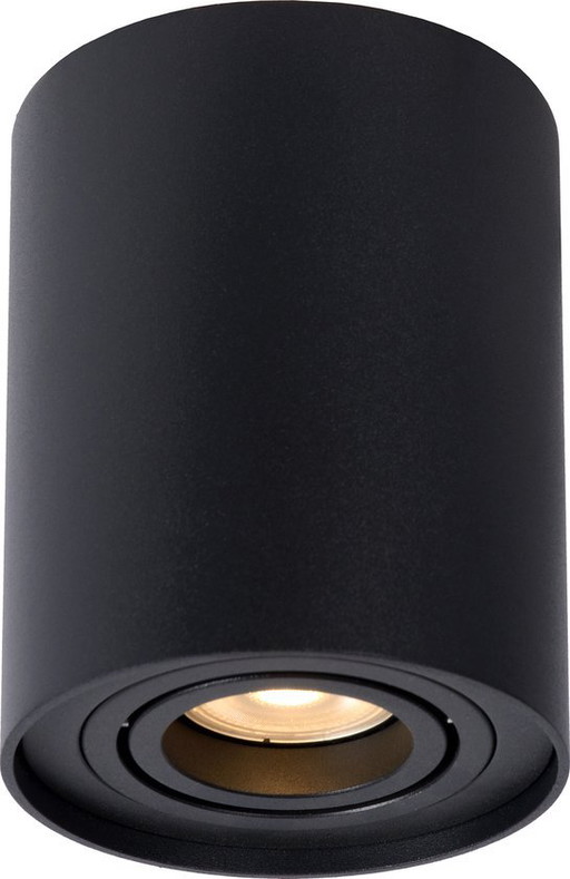 Lucide TUBE Plafondspot - Ø 9,6 cm - 1xGU10 - Zwart