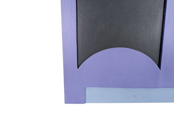 Image 1 of Imagen de formas geométricas Möck Art 1968 púrpura Bauhaus Cubismo