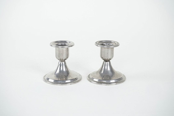 Image 1 of Set di candelieri in metallo, design italiano, anni '70, made in Italy