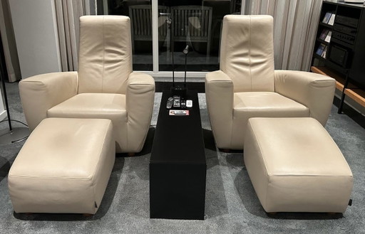 Longa Fauteuil + hocker