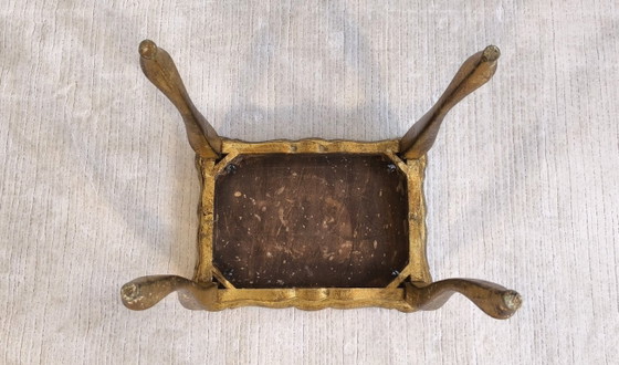 ✨ Elegante Tavolino Fiorentino – Decorazione Dipinta & Superba Patina Antica ✨ – Tavolini, Legno, Vintage (photo 10 of 11)