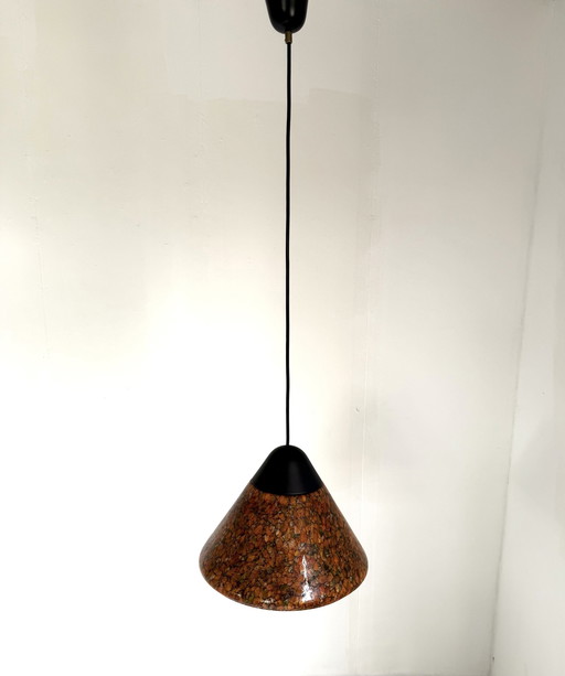 Vintage Murano glass pendant lamp, Peill & Putzler '80s