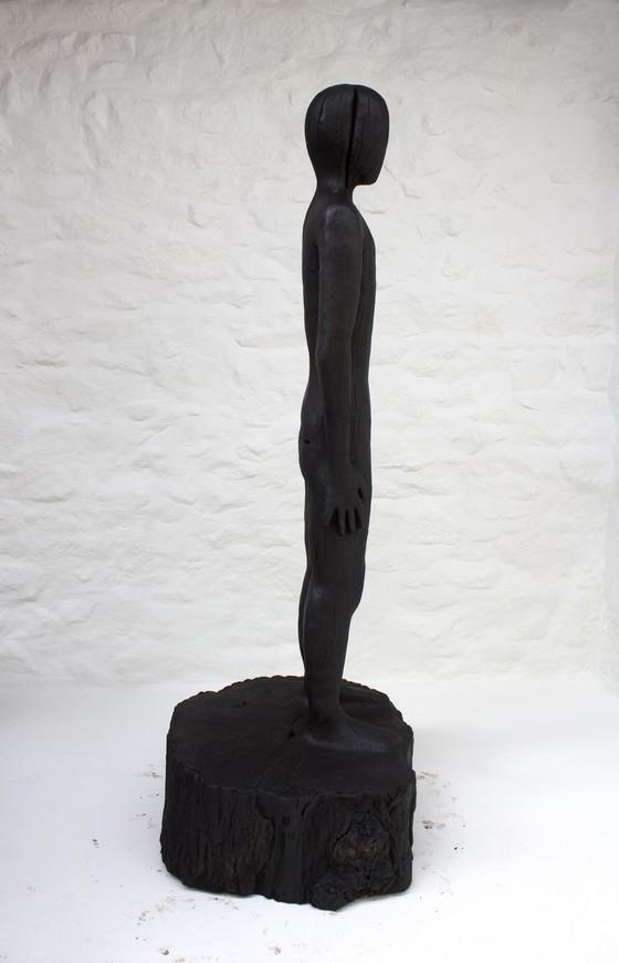 Image 1 of Grande figura in frassino scolpita IV