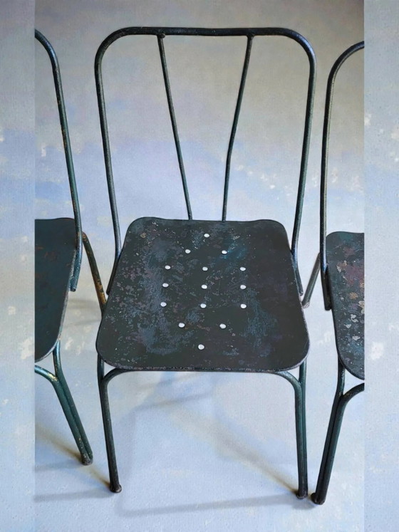 Tuinstoelen Parc et Jardin de Paris, jaren 50 (*4) – Tuinmeubelen, Iron (photo 10 of 13)