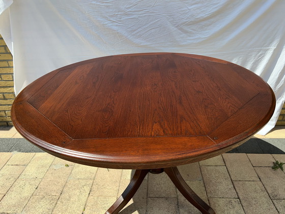 Image 1 of Bannink art nouveau cherry dining room table