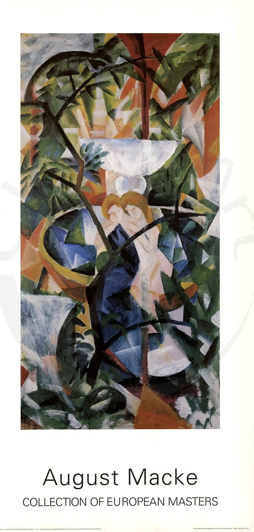 Macke, August - Girl in front of the fountain