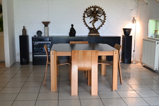 Table et 4 chaises Castelijn et Gijs Bakker