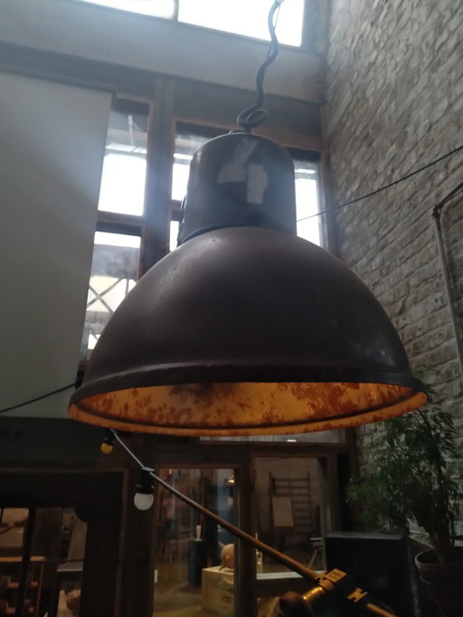 Grande lampe industrielle ovale N°4