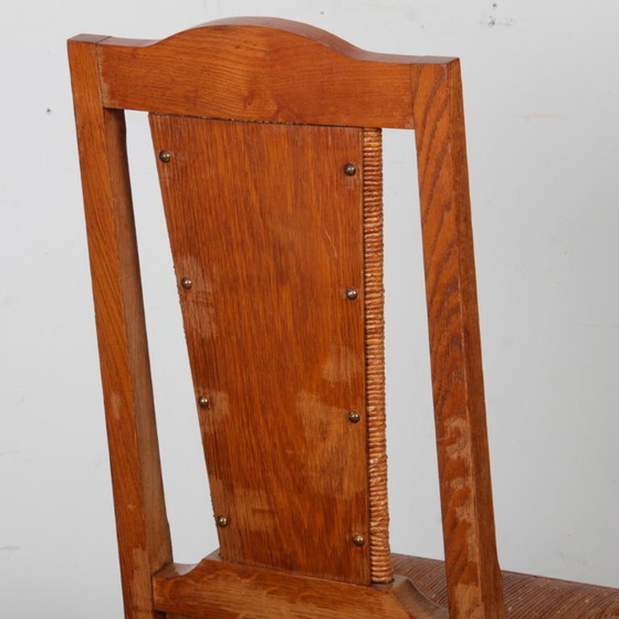 Image 1 of Set van 6 stoelen in de stijl van Charles Dudouyt, 1950.