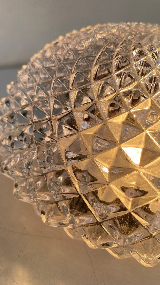 Image 1 of Lampada da soffitto in semicristallo anni '50