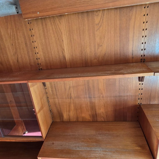 Poul Cadovius Cado Wall System, Teak Veneer, Vintage Danish Design, Wall cabinet, Wood, Brown (photo 30 of 33)