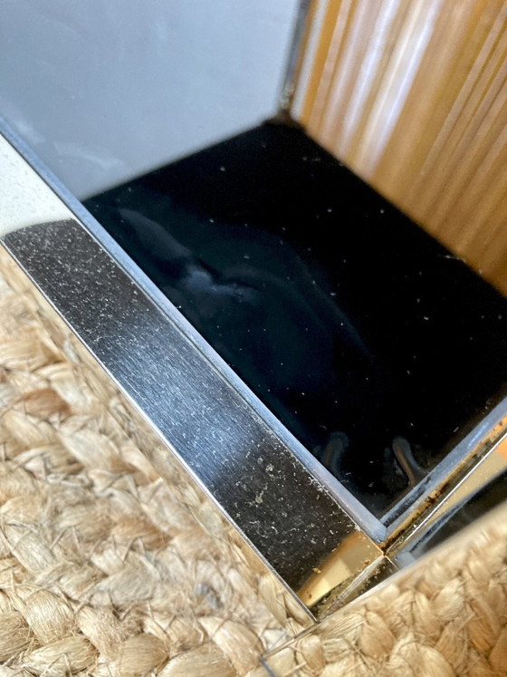 Image 1 of Gold-plated metal side table, in the style of the Jansen company, 1970s