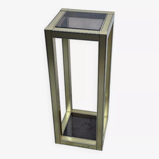 modern vintage gold-plated console table