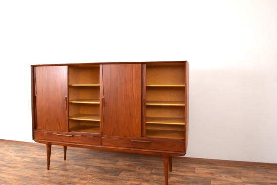 Mid-Century Danish Teak Highboard Model 13 by Gunni Omann for Omann Jun, 1960s. – Sideboard, Wood (photo 13 of 19)