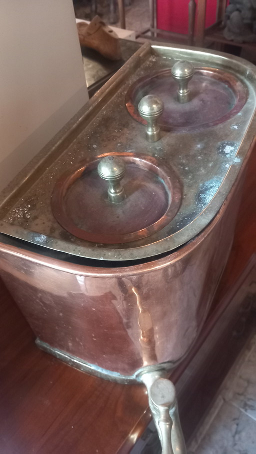 19th Century Copper Fireplace Boiler