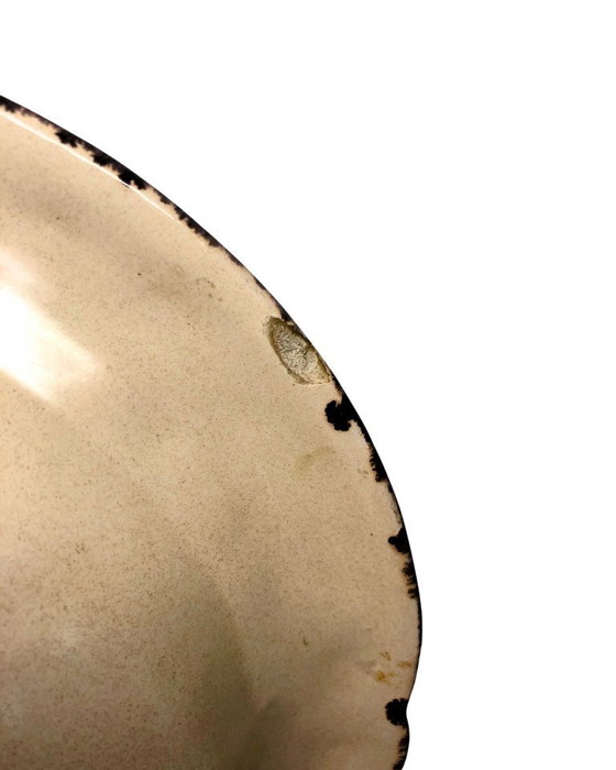 Image 1 of Vintage Schlossberg Keramik West Germany Bowl - Fat Lava Era - Turquoise & Brown -Mid Century Modern