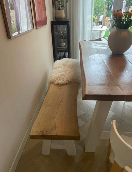 Oak Dining Table 100x200cm – Wood (photo 3 of 6)