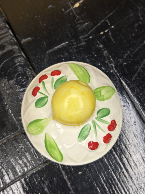 Image 1 of Sukerpot / vaso vintage Wade England con decoro di frutta