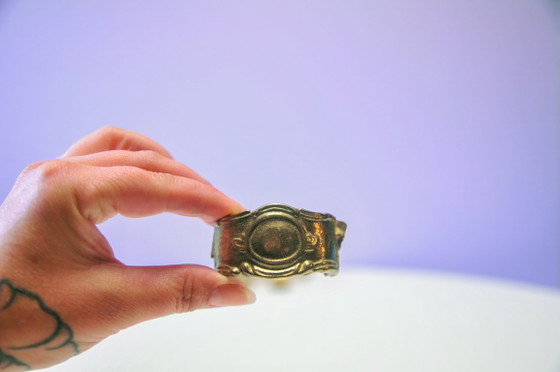 Set di 6 Anelli Portatovaglioli Vintage in Ottone – Accessori da tavola, Brass (photo 3 of 5)