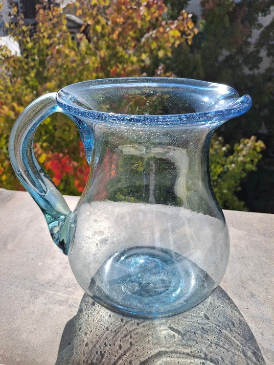 Image 1 of Set per aranciata in vetro soffiato, tipo Biot