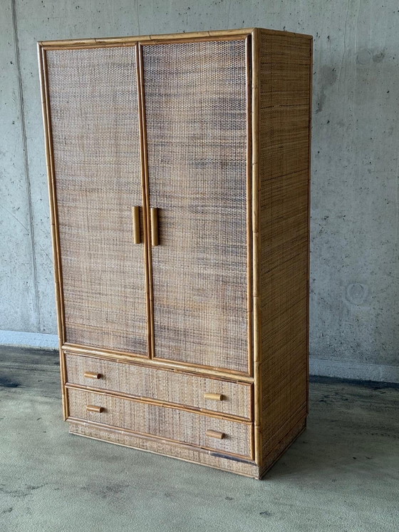Image 1 of Armadio vintage Dal Vera in bambù boho, 1970
