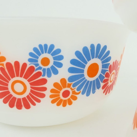 Image 1 of 3 Plats de service Schott & Gen Mainz avec fleurs