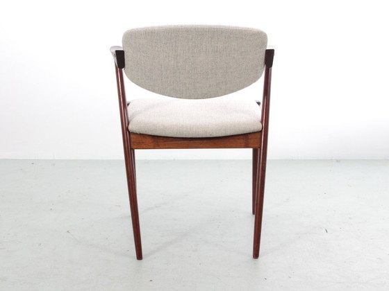Set van 6 Scandinavische stoelen in Rio palissanderhout, model 42 – Eetkamerstoelen, Wood (photo 6 of 11)