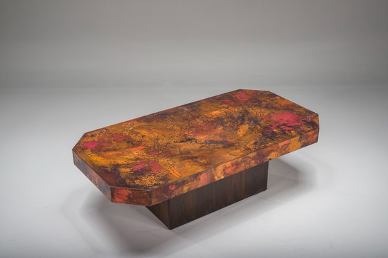 Image 1 of Tavolino vintage in rame di Bernhard Rohne, anni '70