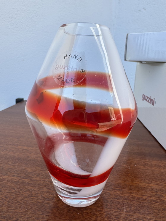 Image 1 of Kleine Guzzini vaas van geblazen glas