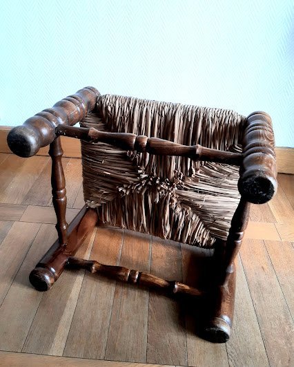 Image 1 of Chaise basse 1940 style Dudouyt