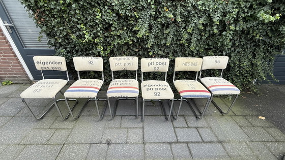 Image 1 of 6 sedie Gispen modello 107