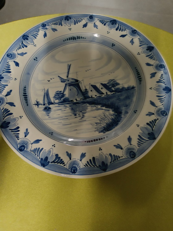Image 1 of Piatto blu di Delft Vintage.