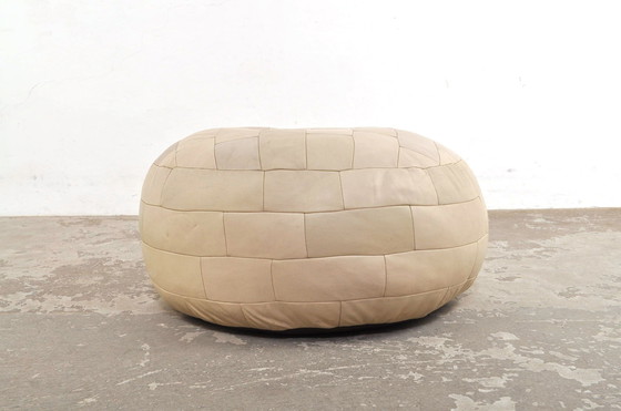 Image 1 of Pouf patchwork in pelle vintage XL anni &#39;60/&#39;70