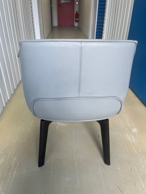 4x Poltrona Frau / Archibald sillas giratorias de cuero comedor