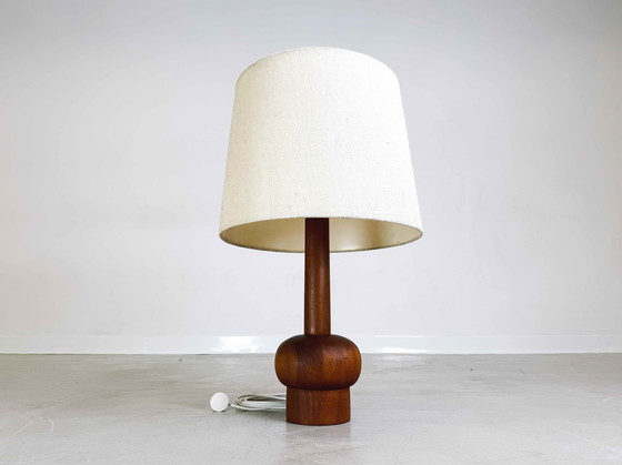 Image 1 of Original Midcentury table lamp floor lamp teak 1960s Danish