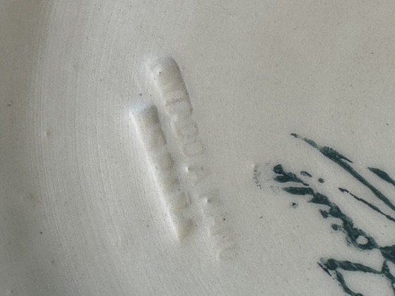 Image 1 of Plat P. Zouilly - Céramique Espagnole Vintage - Diamètre 31 cm