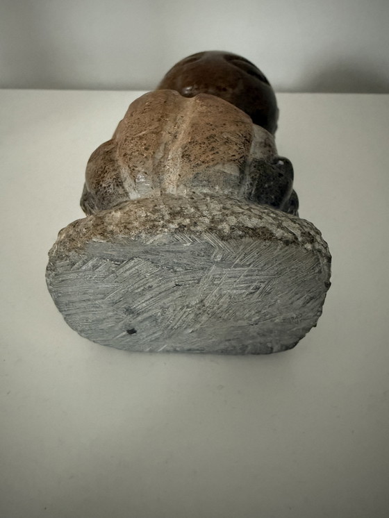 Image 1 of Statua Shona autentica – pietra serpentina scolpita a mano dallo Zimbabwe (12 cm, 538 g)