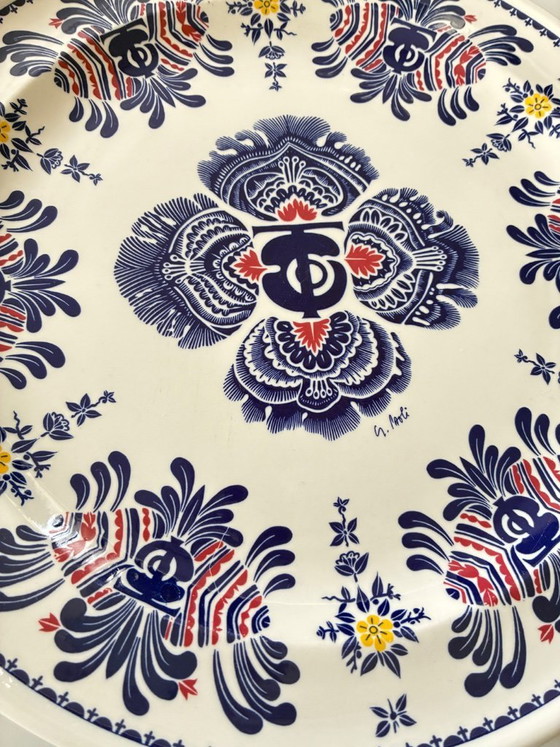 Image 1 of Plat de service restaurant Les Frères Trois Gros Sarreguemines