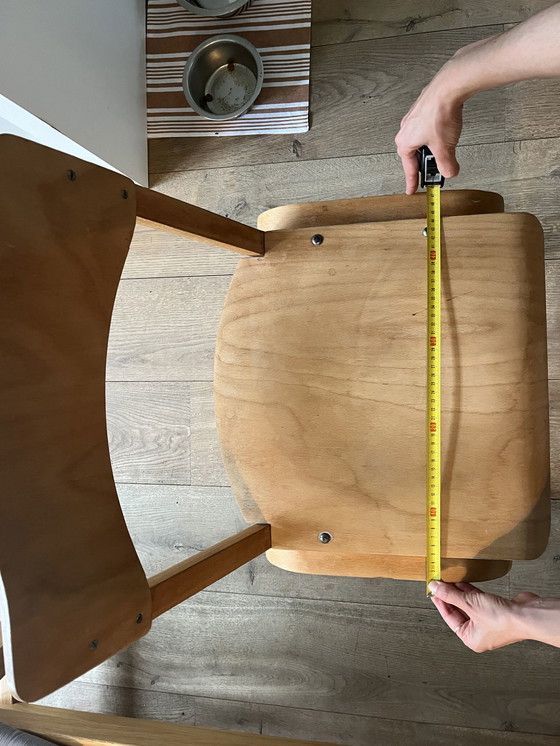 Image 1 of 4x Vintage wooden dining chairs