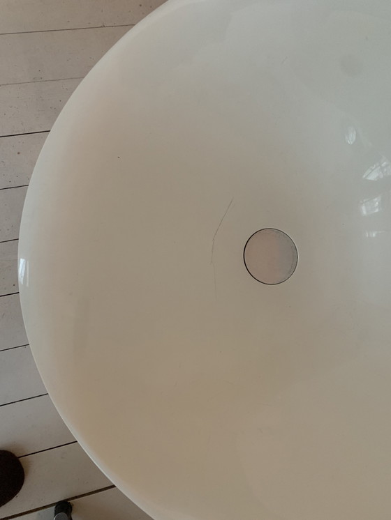 Image 1 of 4 sedie a secchiello bianche Philippe Starck Kartell EROS, base Eiffel